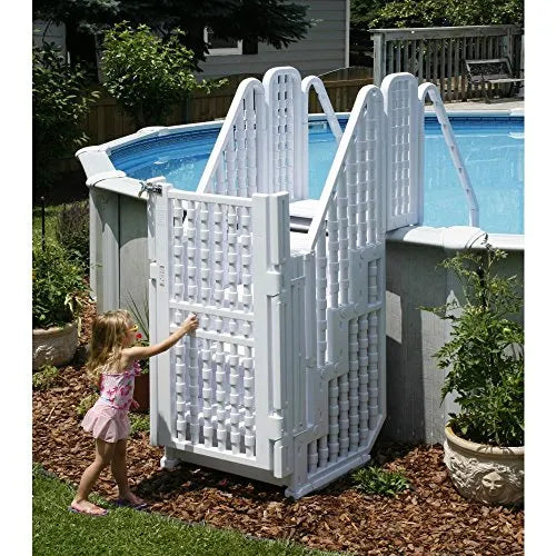 Easy Step Pool Entry System with Gate