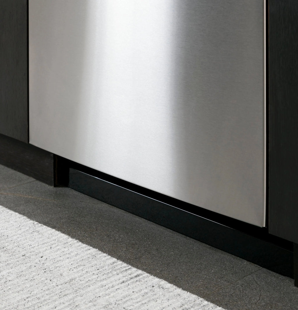 GE Profile - Top Control Built-In Dishwasher with Stainless Steel Tub, 3rd Rack, 39dBA - Black stainless steel