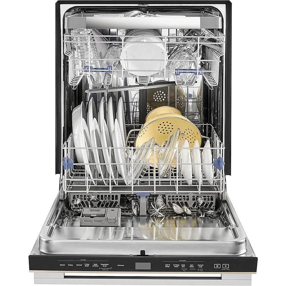 Whirlpool - 24 Tall Tub Built-In Dishwasher with Stainless Steel Tub - Sunset bronze