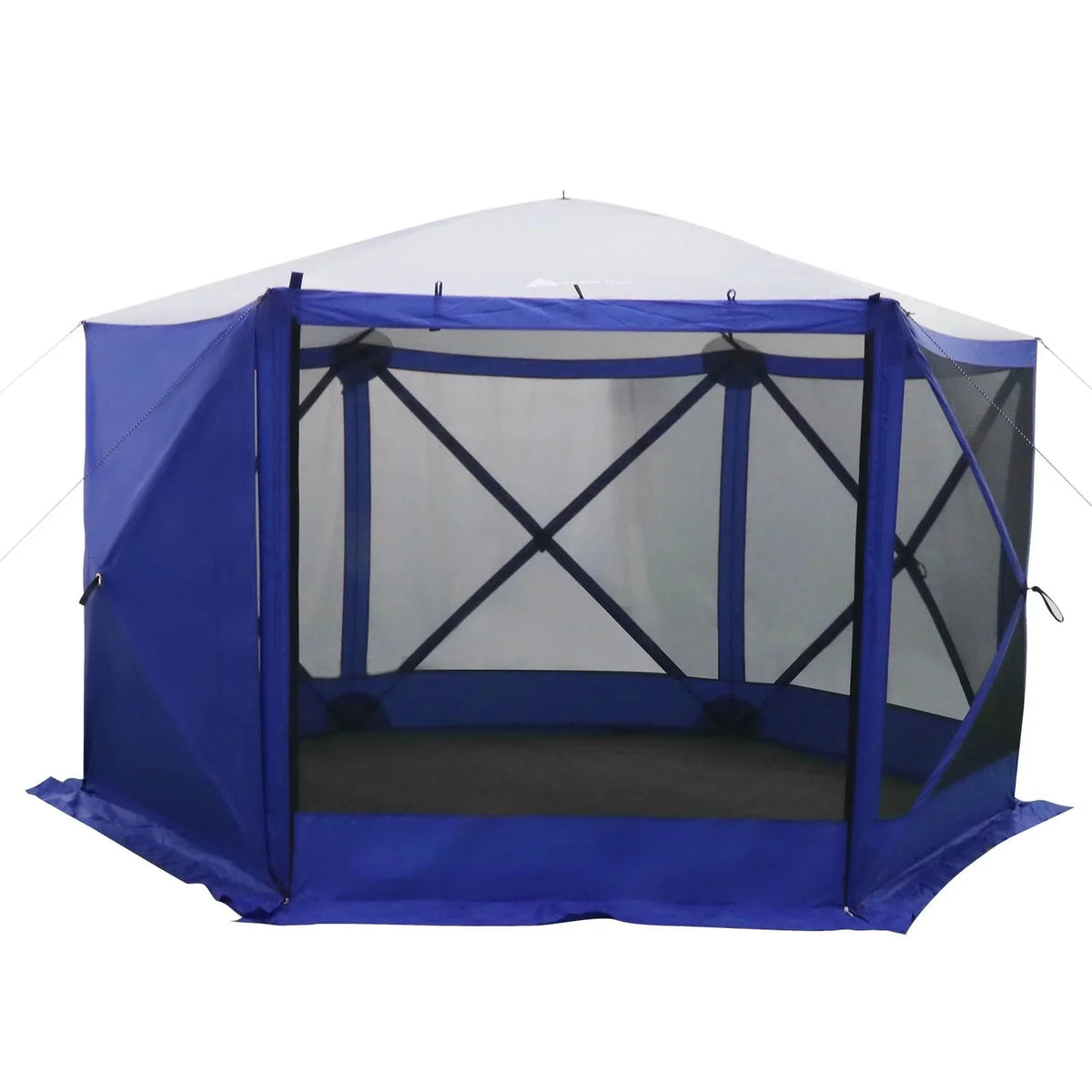Ozark Trail 6 Hub Outdoor Camping 11'x10'x88.5 Screen House, 1 Room, Blue