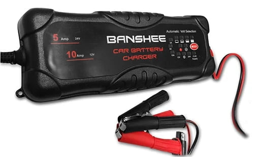 Compact Smart Battery Charger 12v/24 2A, 5A, 10A RV Trailer Truck