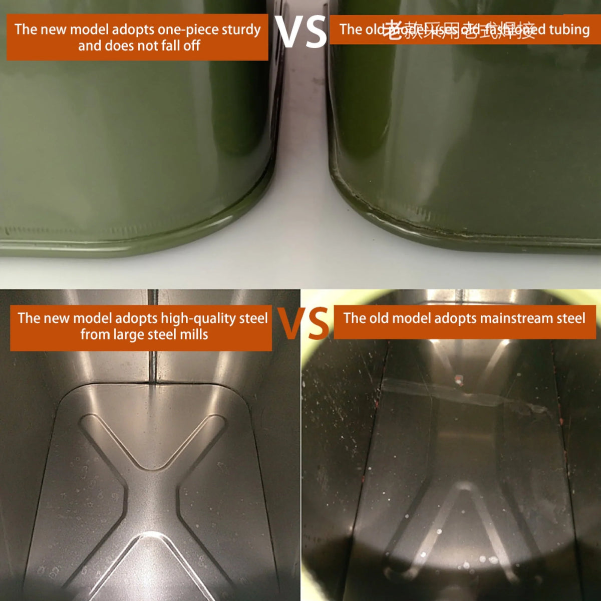EUBUY 10L Green Metal Jerry Can Store Container for Petrol Oil Water Alcohol