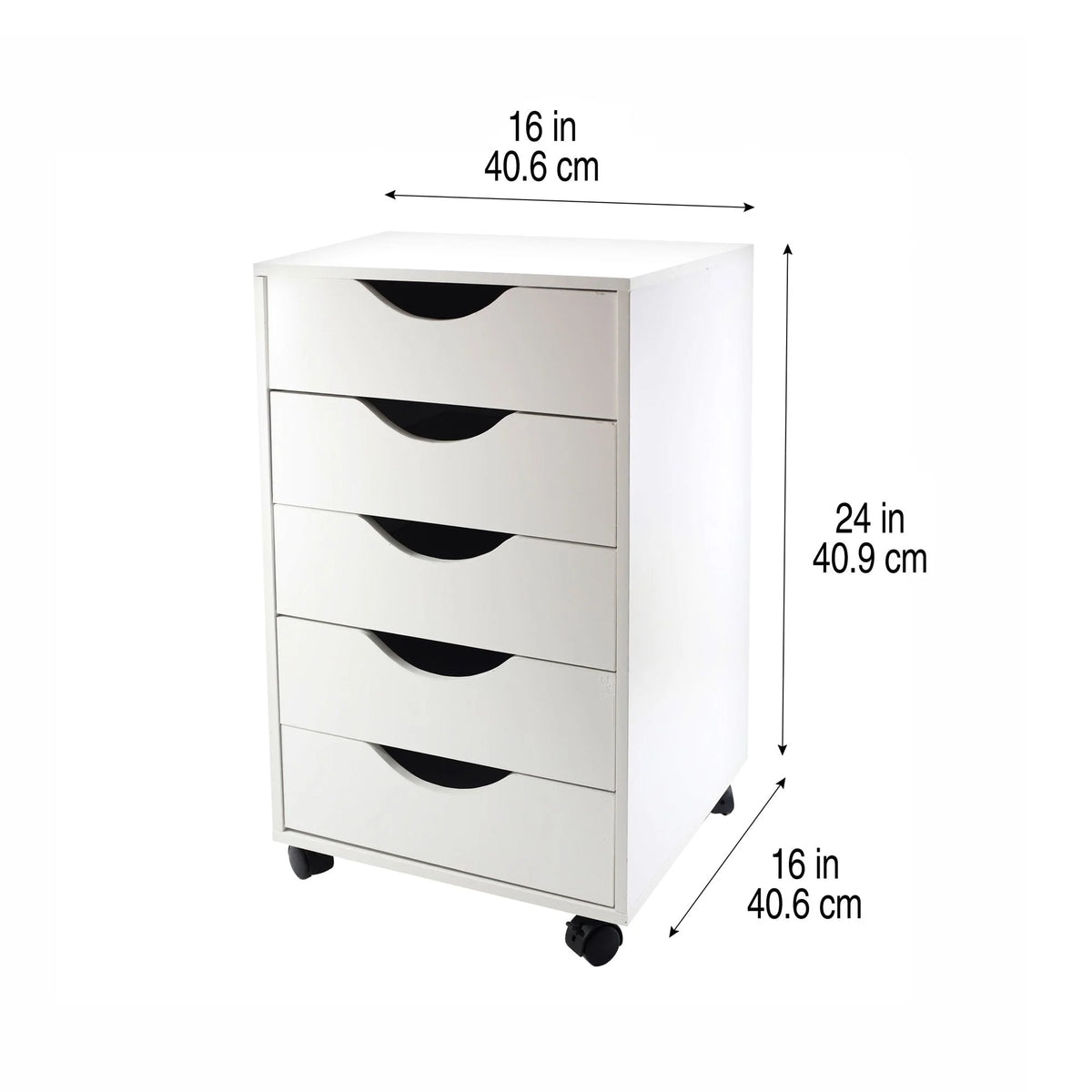 Simply Tidy Modular Mobile Chest， White