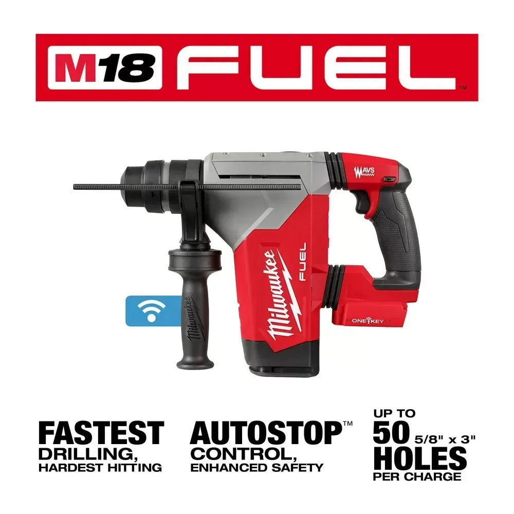 Milwaukee 2915-20 M18 FUEL 1-1/8 SDS Plus Rotary Hammer w/ ONE-KEY - Bare Tool