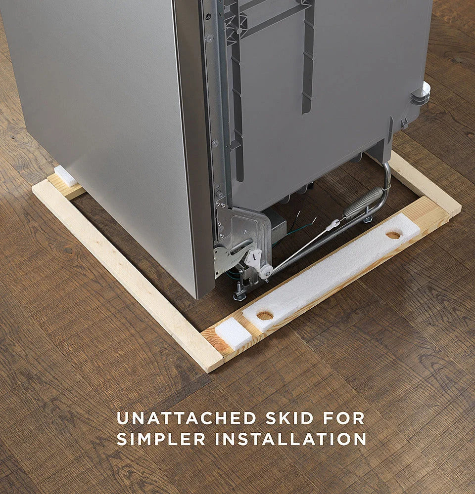 GE - Front Control Built-In Dishwasher with 59 dBA - Stainless steel