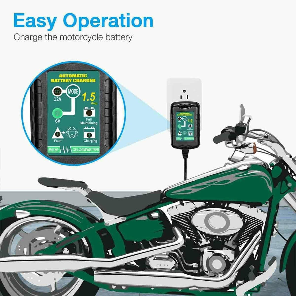 3x Automatic Battery Charger Maintainer Motorcycle Trickle Float For Tender 6V 12V