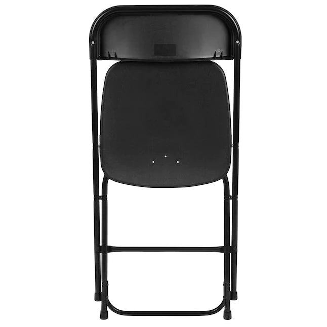 Flash Furniture 10-Pack Black Standard Folding Chair with Solid Seat (Indoor)