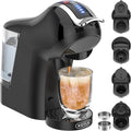 Hot&Cold brewing Single Serve Coffee Maker for K*eurig K*cup, Small Espresso Coffee Machine for D*olce G*usto/N*es Original/Ground Coffee/44mm ESE,Adjustable TEMP&Water Volume, 1L Water Tank