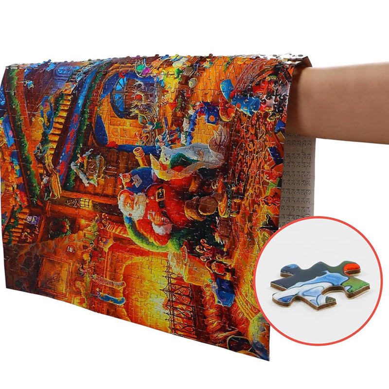 Puzzle Advent Calendar with 1008 Pieces and 24 Daily Boxes, Winter Scene