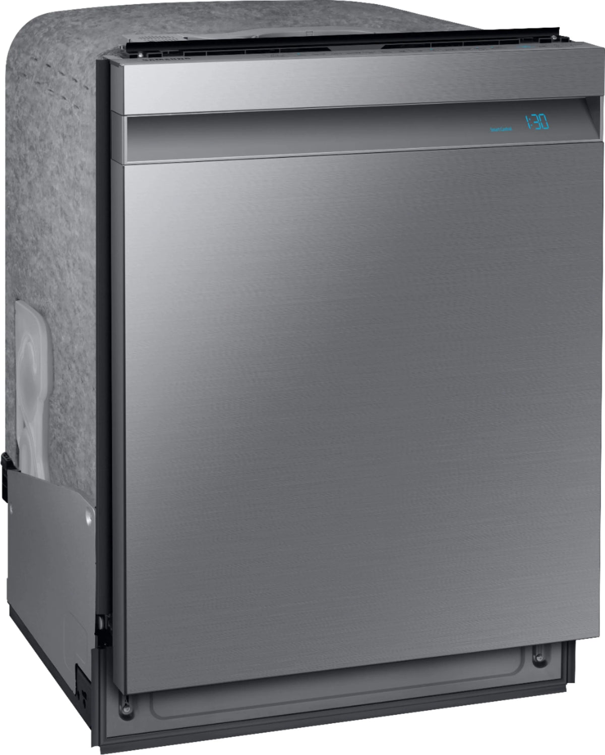 Samsung - Linear Wash 24 Top Control Built-In Dishwasher with AutoRelease Dry, 39 dBA - Stainless steel