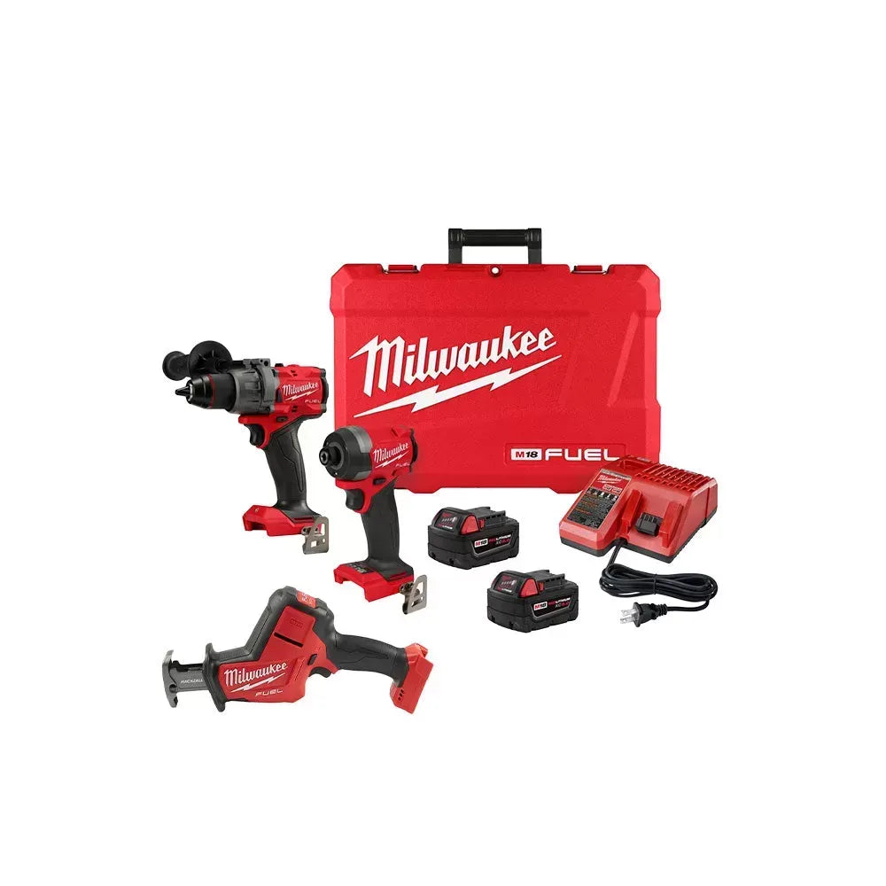 Milwaukee Pre-Sale Pre-Sale 3697-22HZ M18 FUEL 18V Cordless Drill / Driver Kit w/M18 FUEL Hazkzall