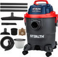 Stealth Wet/Dry Vacuum 5 Gallon, 5.5 Peak HP Shop Vacuum with Blower & Drain Port for Home, Garage, Car, Workshop,ECV05P2