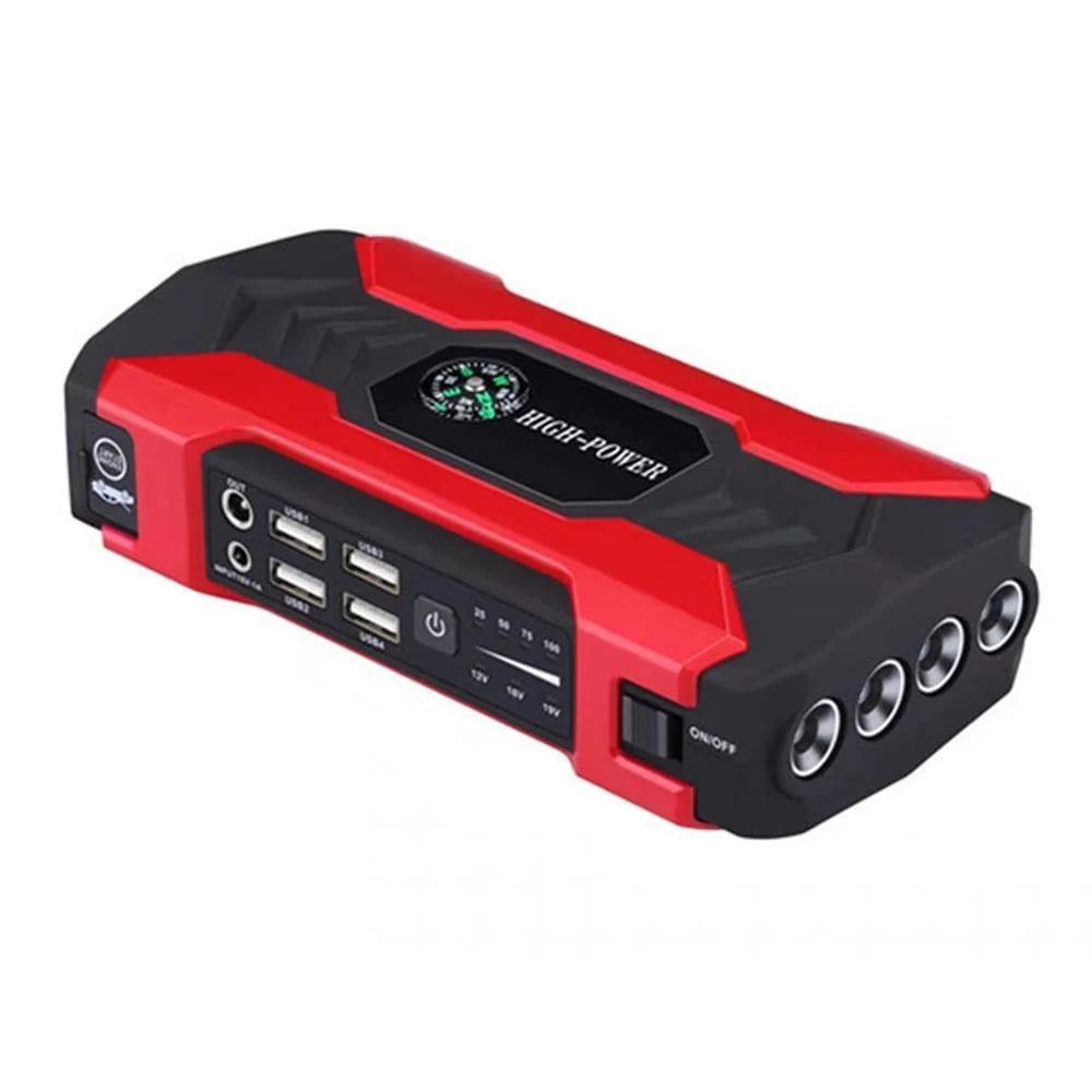 Radirus Emergency power supply,Power 3.0L or USB Display/Safety Jump 12.0V Battery or 1.5L Diesels Hammer/LED Car Support Low-Temperature Dual power supply USB Dazzduo power supply