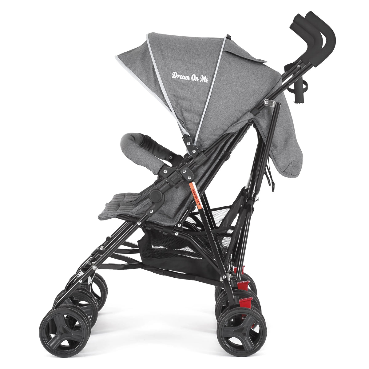 Dream On Me Volgo Twin Umbrella Stroller, Dark and Light Grey