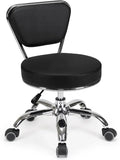 Dayton Garage Rolling Seat (Black) Pneumatic, Short Stool with Adjustable Height 13-15, Perfect for Garage Task, Home Cleaning, Bathroom Short Seat, Technician Task