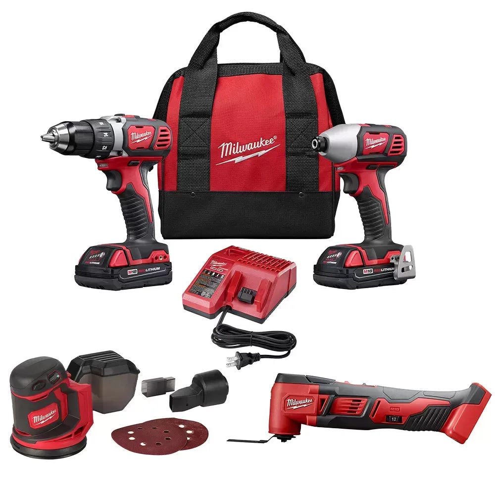 Milwaukee 2691-MS M18 18V Cordless Lithium-Ion 4 Tool Combo Kit