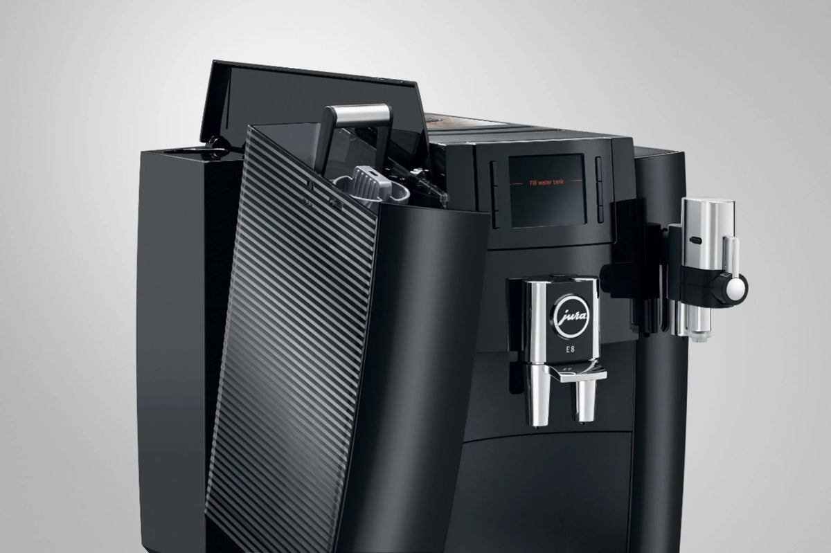 Jura - E8 12-Cup Automatic Coffee Machine - Piano Black
