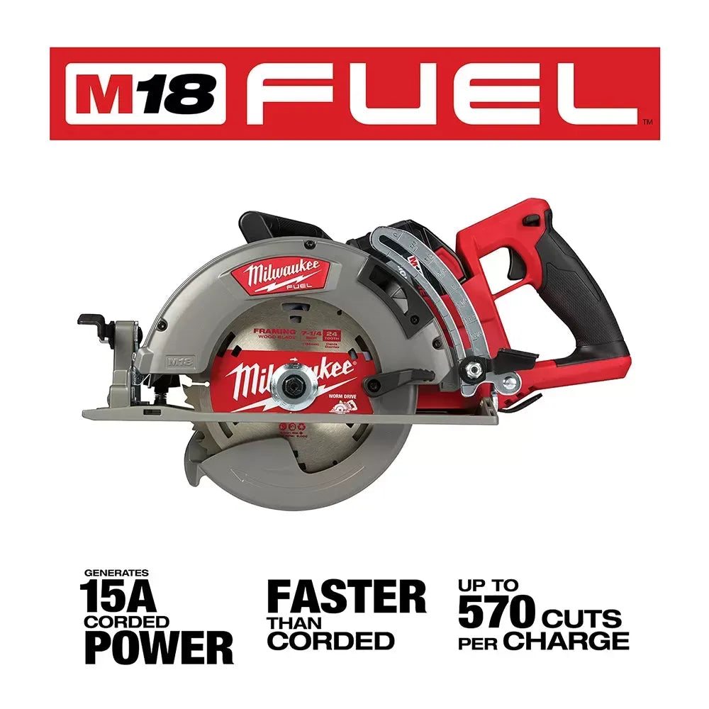 Milwaukee 2732-21HDSB M18 FUEL 18V 7-1/4 Circular Saw Kit w/ 25 Saw Blades