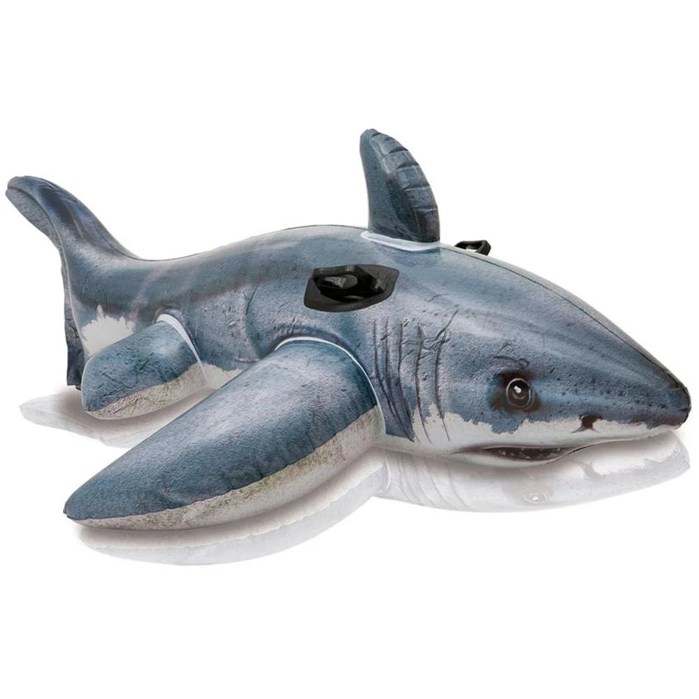 Intex Inflatable Great White Shark Pool Ride-On