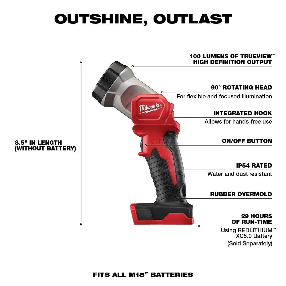 Milwaukee 2695-24B M18 18V 4 Tool Cordless Combo Kit w/ Circular Saw and Impact