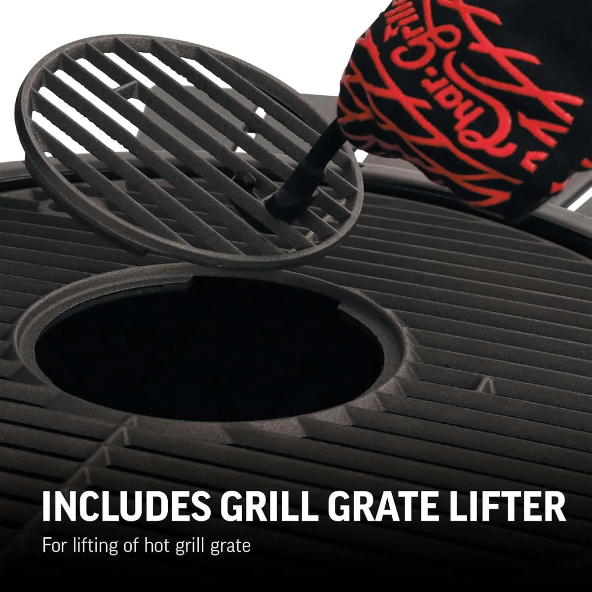 Char-GrillerÂ® AKORNÂ® Jr. Portable Kamado Charcoal Grill and Smoker with Cast Iron Grates and Locking Lid with 155 Cooking Square Inches in Ash, Model E86714