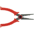 BUBBA 8.5 Stainless Steel Pliers with Non-Slip Handle， Spring Loaded with Crimping Tools and Anvil Cutters Lanyard Hole and Sheath