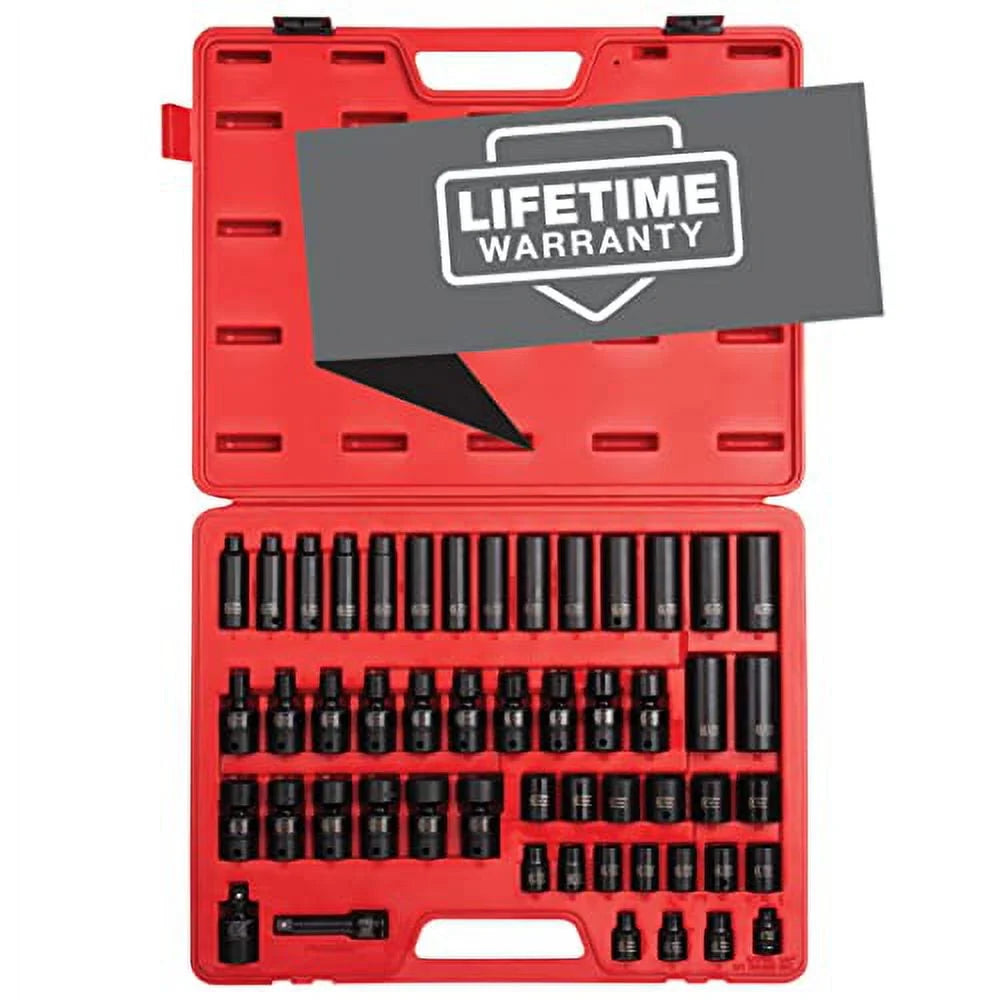 3/8 Drive 51 Piece Metric Impact Socket Set