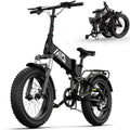 TST Electric Bike, 4.0 Fat Tire Foldable Ebike, 48V 13Ah Battery, 750W Electric Commuter Bicycle with LCD, 20 One-Step Folding Electric City Bike for Men Women, Black