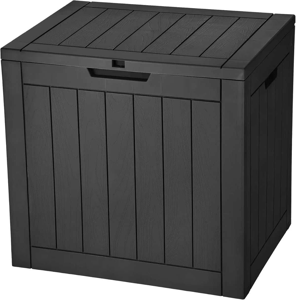 120 Gallon Outdoor Storage Deck Box with Cushion, Large Resin Patio Storage for Outdoor Pillows, Garden Tools and Pool-Supplies, Waterproof, Lockable (Taupe)