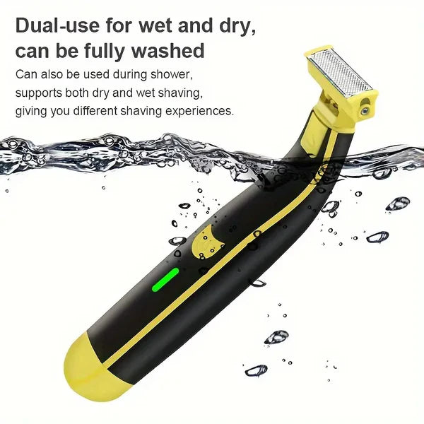 Men's Electric Shaver and Trimmer, Rechargeable Wet and Dry Grooming Kit