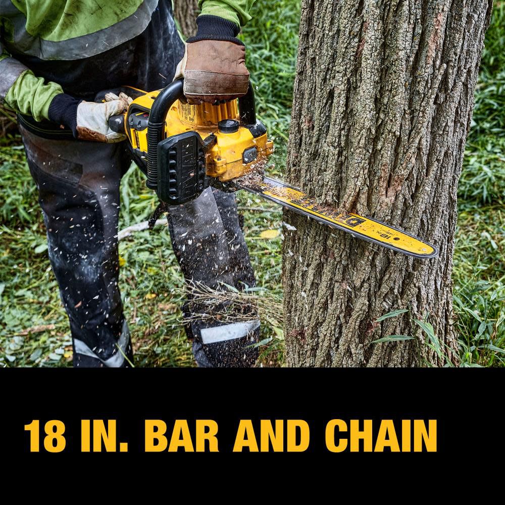DEWALT 60V MAX Chainsaw 18 Brushless Cordless Kit DCCS672X1 from DEWALT