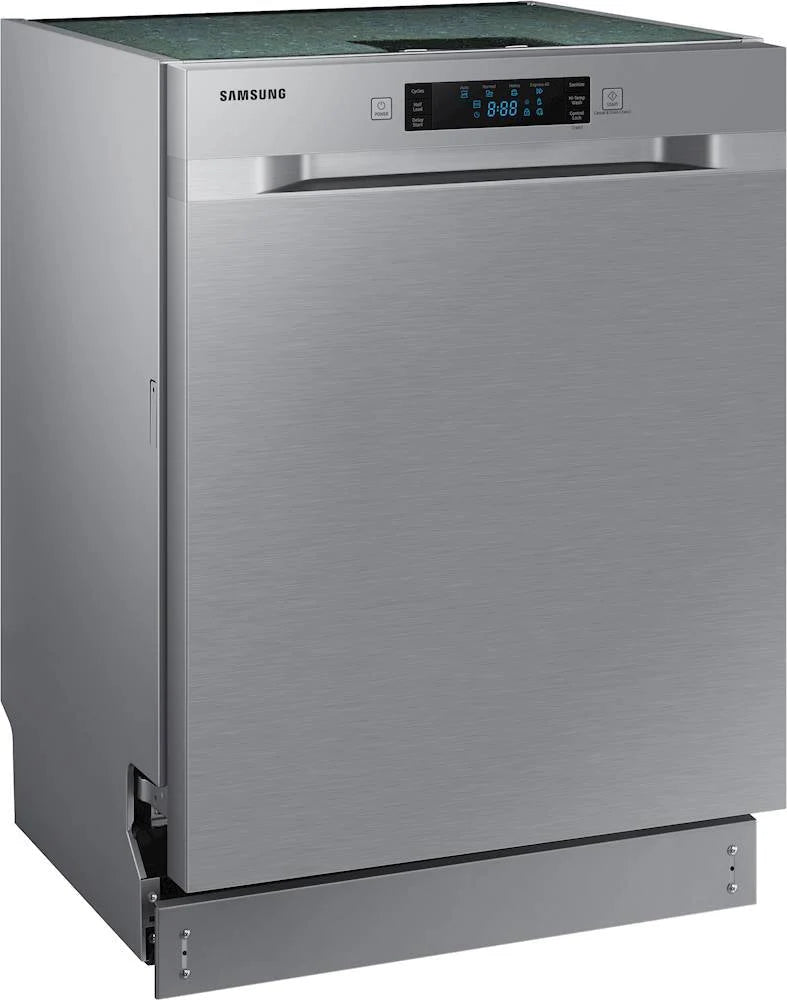 Samsung - Front Control Built-In Dishwasher with Stainless Steel Tub, Integrated Digital Touch Controls, 52dBA - Stainless steel