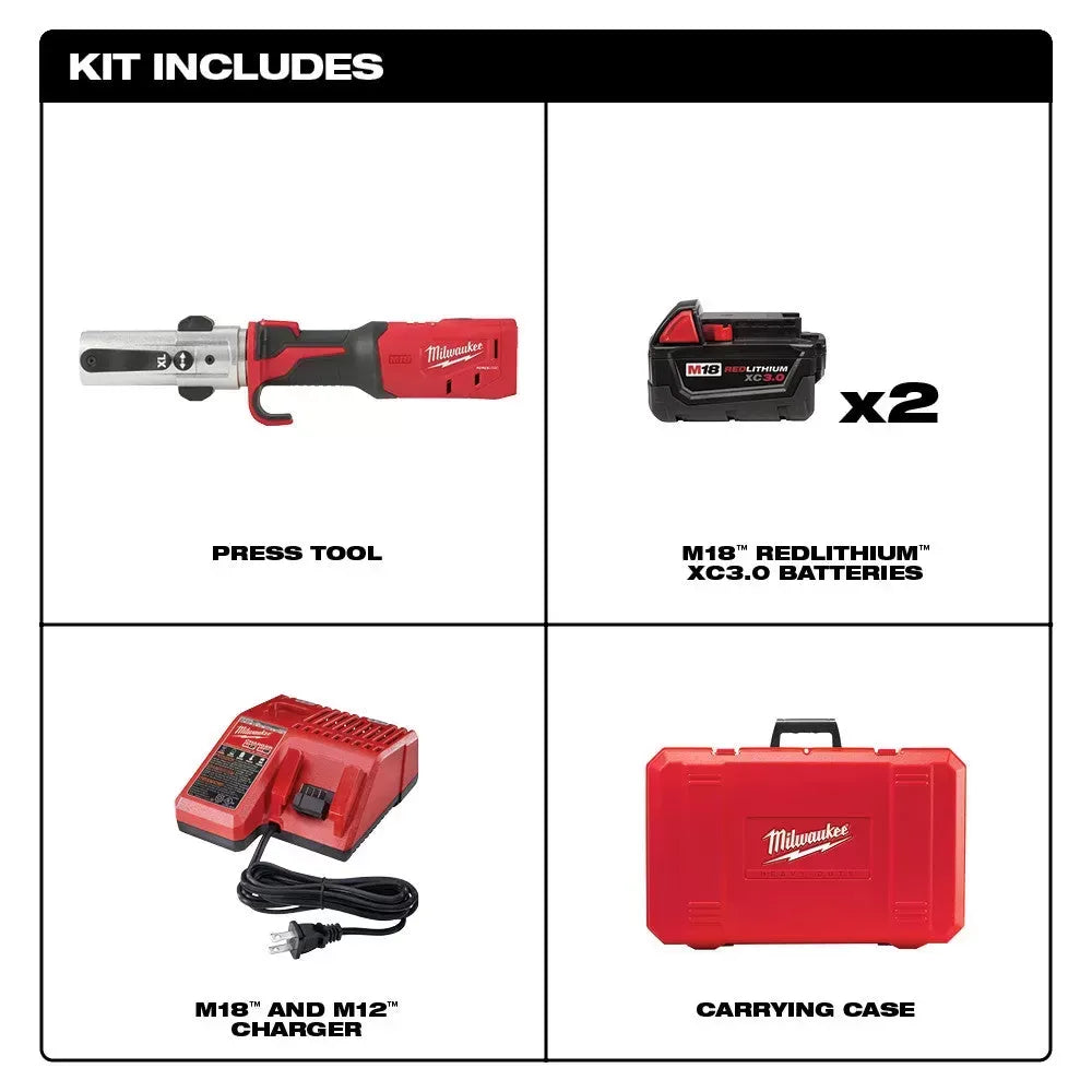 Milwaukee 2773-20L M18 18V FORCE LOGIC Cordless Long Throw Press Tool Kit