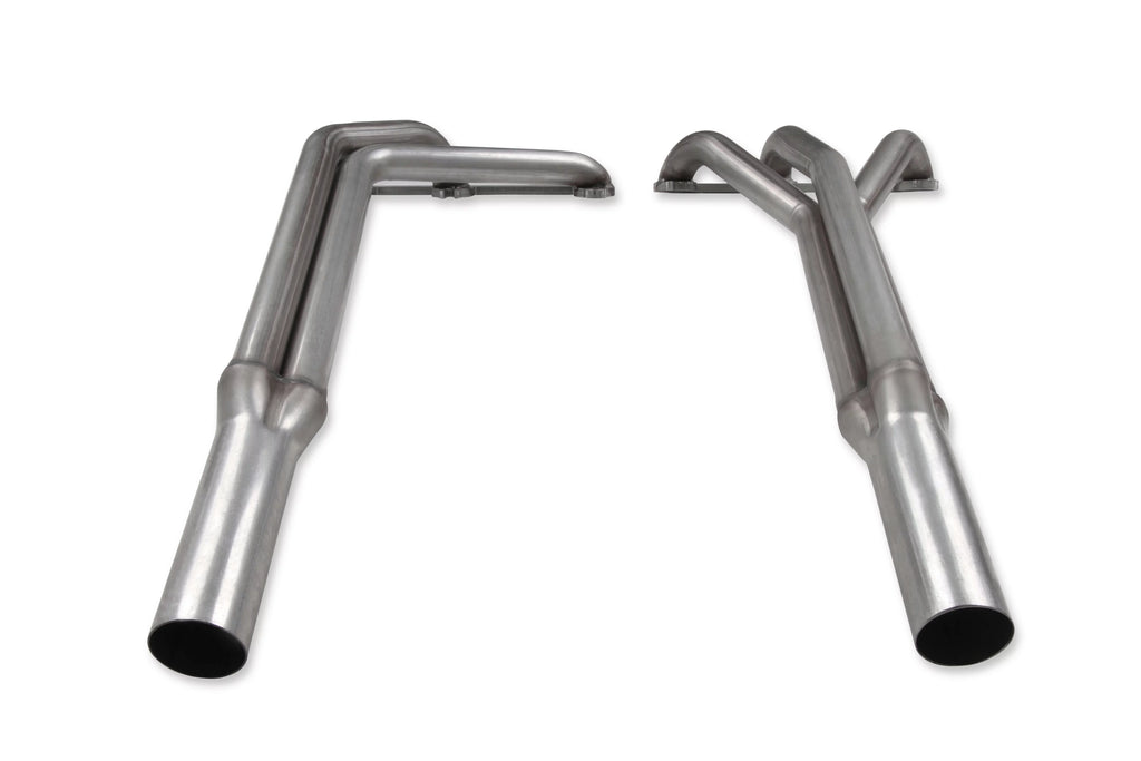 Flowtech 11587FLT Upright Headers 1-1/2 Primary, 20 Long, 27 tall, 2-1/2 x 10 Collector - 409SS Natural Finish