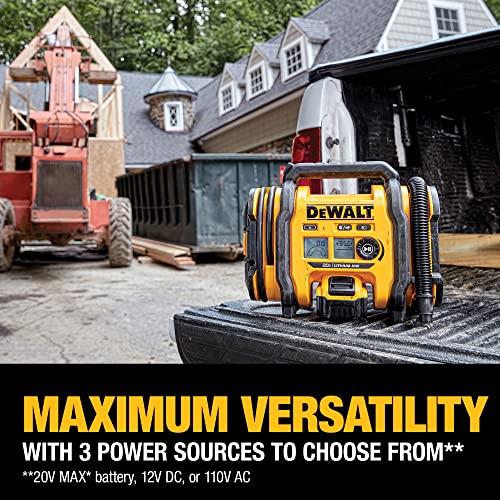 20V MAX Cordless Tire Inflator, Compact and Portable