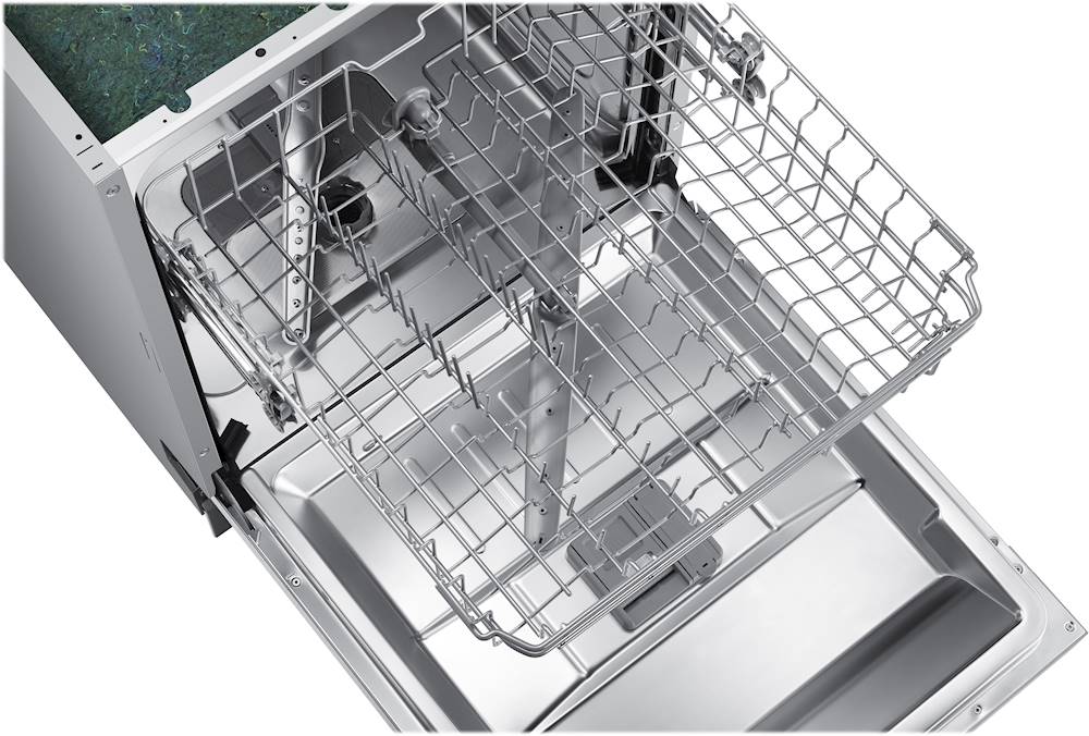 Samsung - Front Control Built-In Dishwasher with Stainless Steel Tub, Integrated Digital Touch Controls, 52dBA - Stainless steel