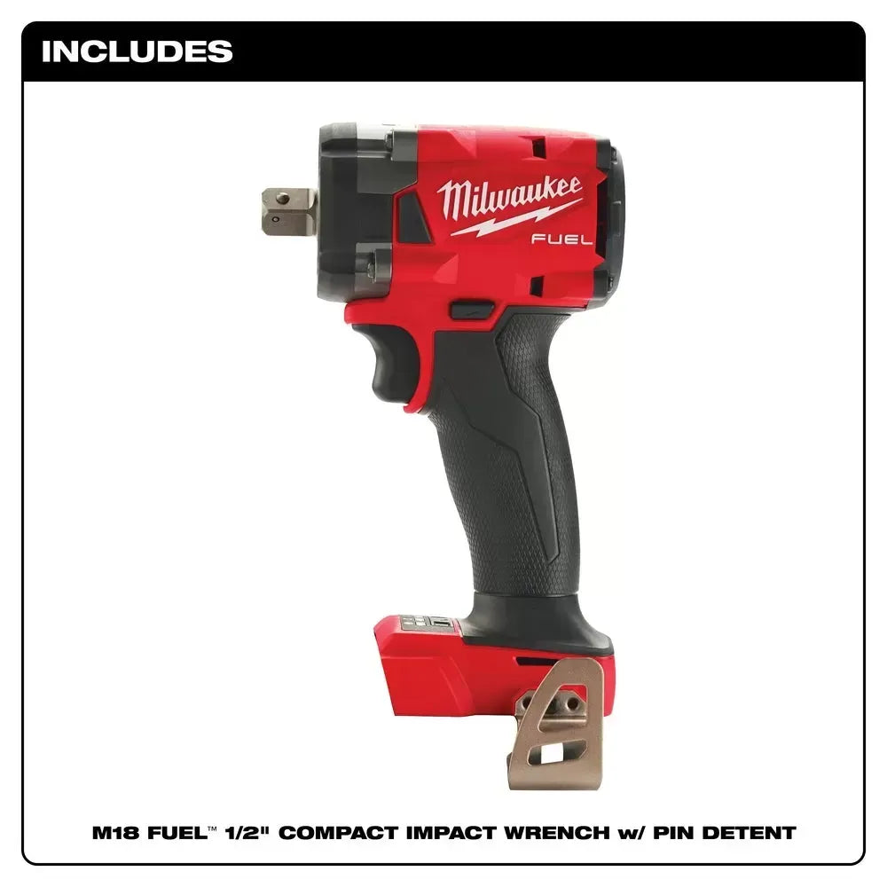 Milwaukee Pre-Sale 2855P-20 M18 FUEL 18V 1/2 Impact Wrench w/ Pin Detent - Bare Tool