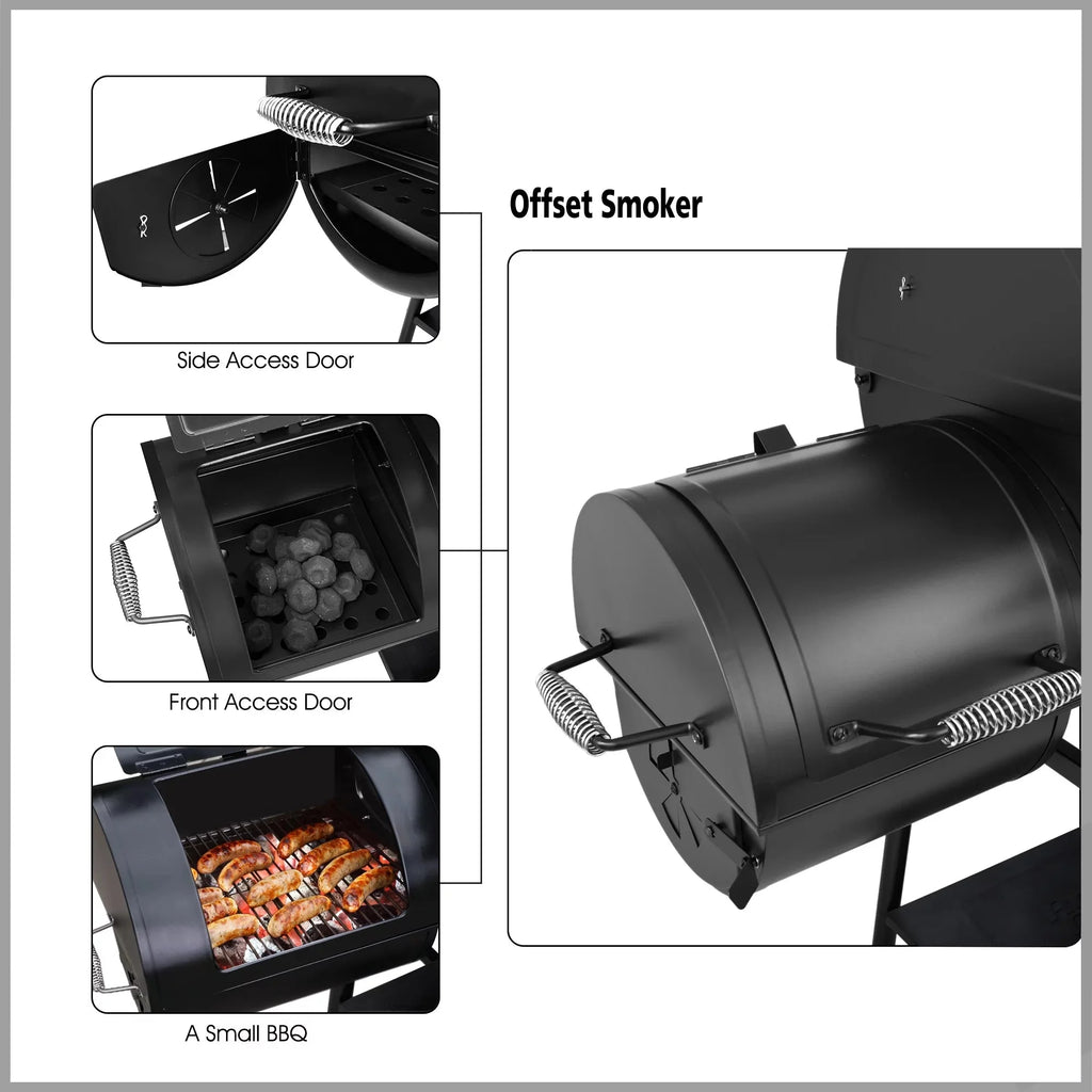 Royal Gourmet 30 CC1830F Charcoal Grill with Offset Smoker