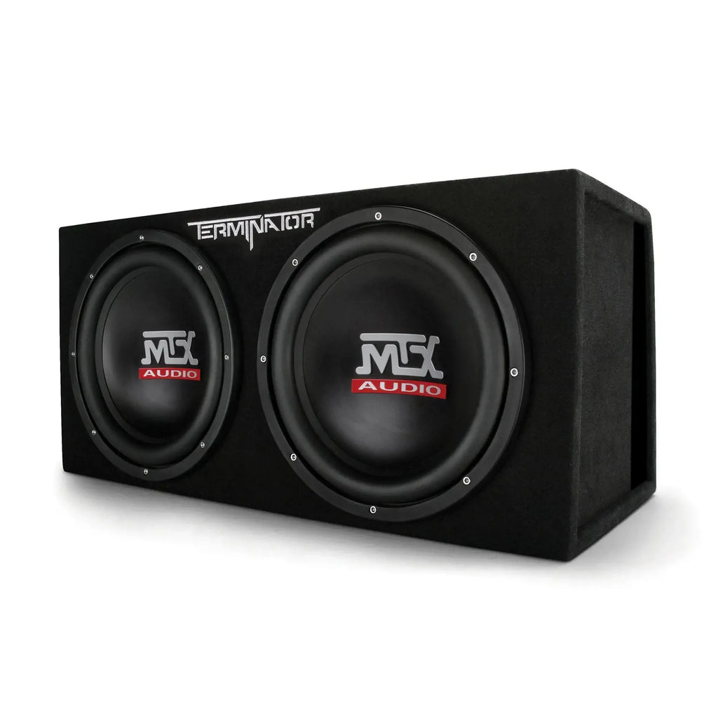 MTX TNE212DV 12-Inch 2000-W Max Audio Dual Loaded Subwoofer Enclosure (4 Pack)