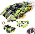 Building Toys for Kids with 2-in-1 Remote Control Racer Snap Together Engineering Kits Early Learning Racecar Building Blocks - Best Gift for 6 7 8 9ï1⁄4Year Old Boys and Girls