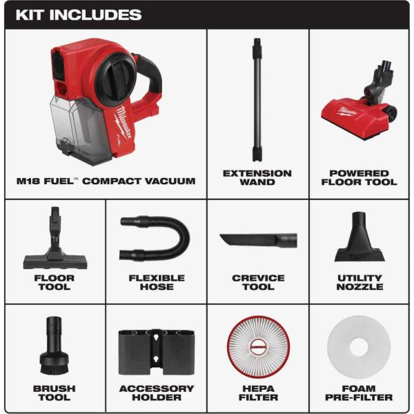 0940-20 Cordless Brushless Jobsite Vacuum with Battery and Charger