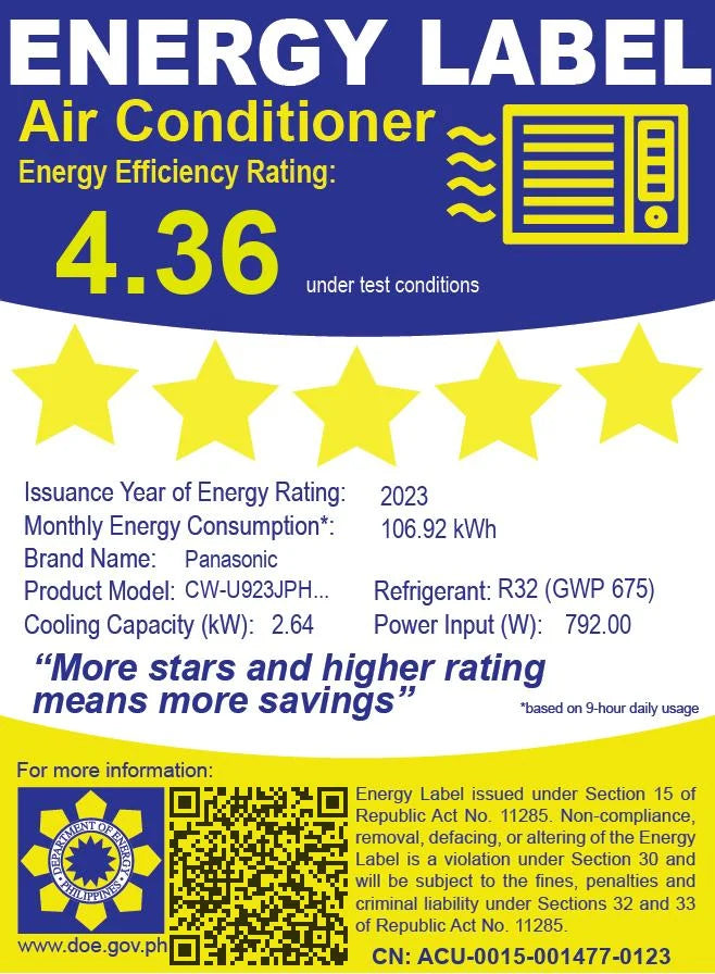 1 HP Split Air Conditioner Inverter with Convenient Controls Configuration B