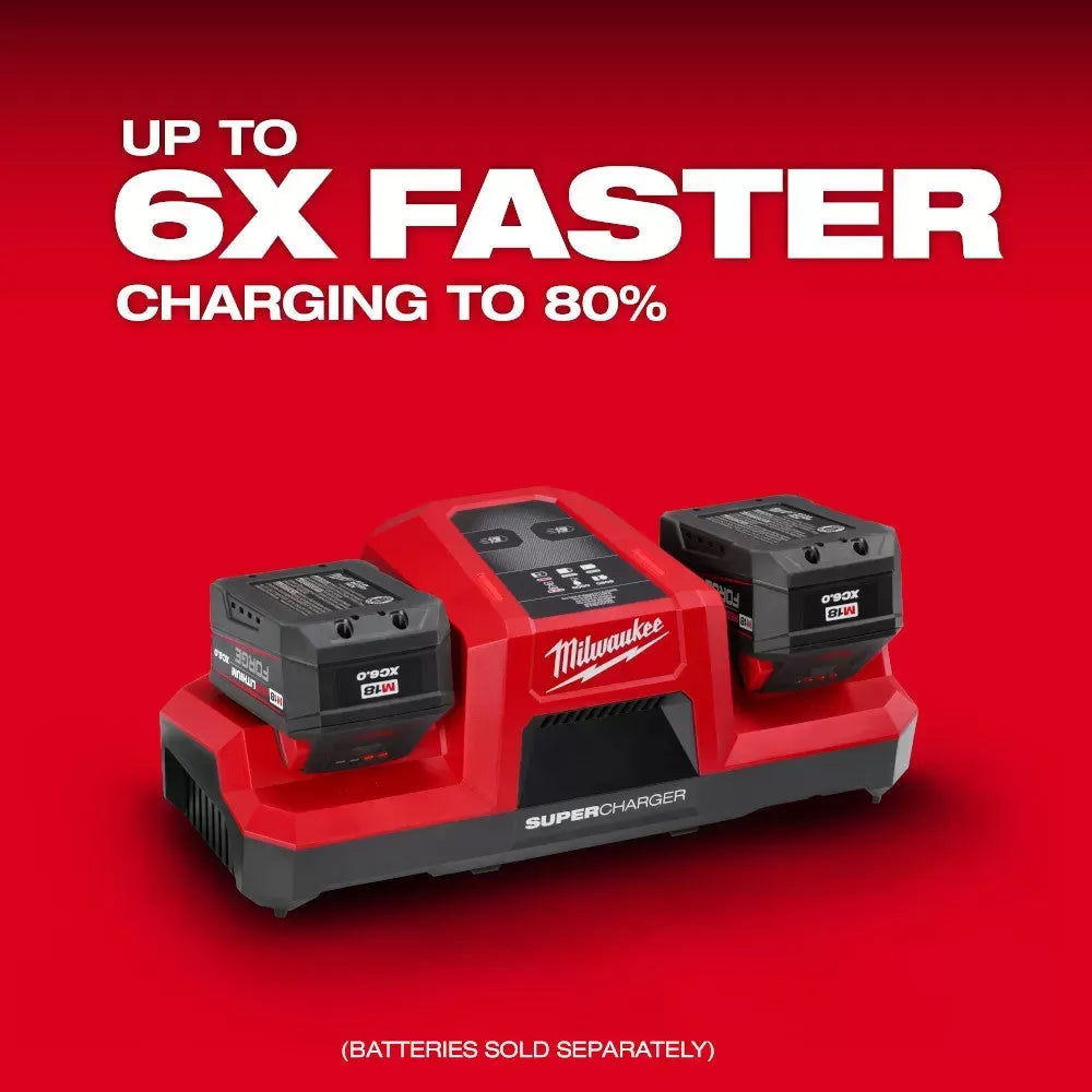 Milwaukee 48-59-1815 M18 18V Dual Bay Simultaneous Super Charger