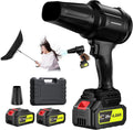 Cordless-Leaf-Blower - 600000RPM Handheld Leaf Blower - 2 X 4.0Ah Batteries and Charger Included, Lightweight Leaf Blowers for Patio Cleaning Black