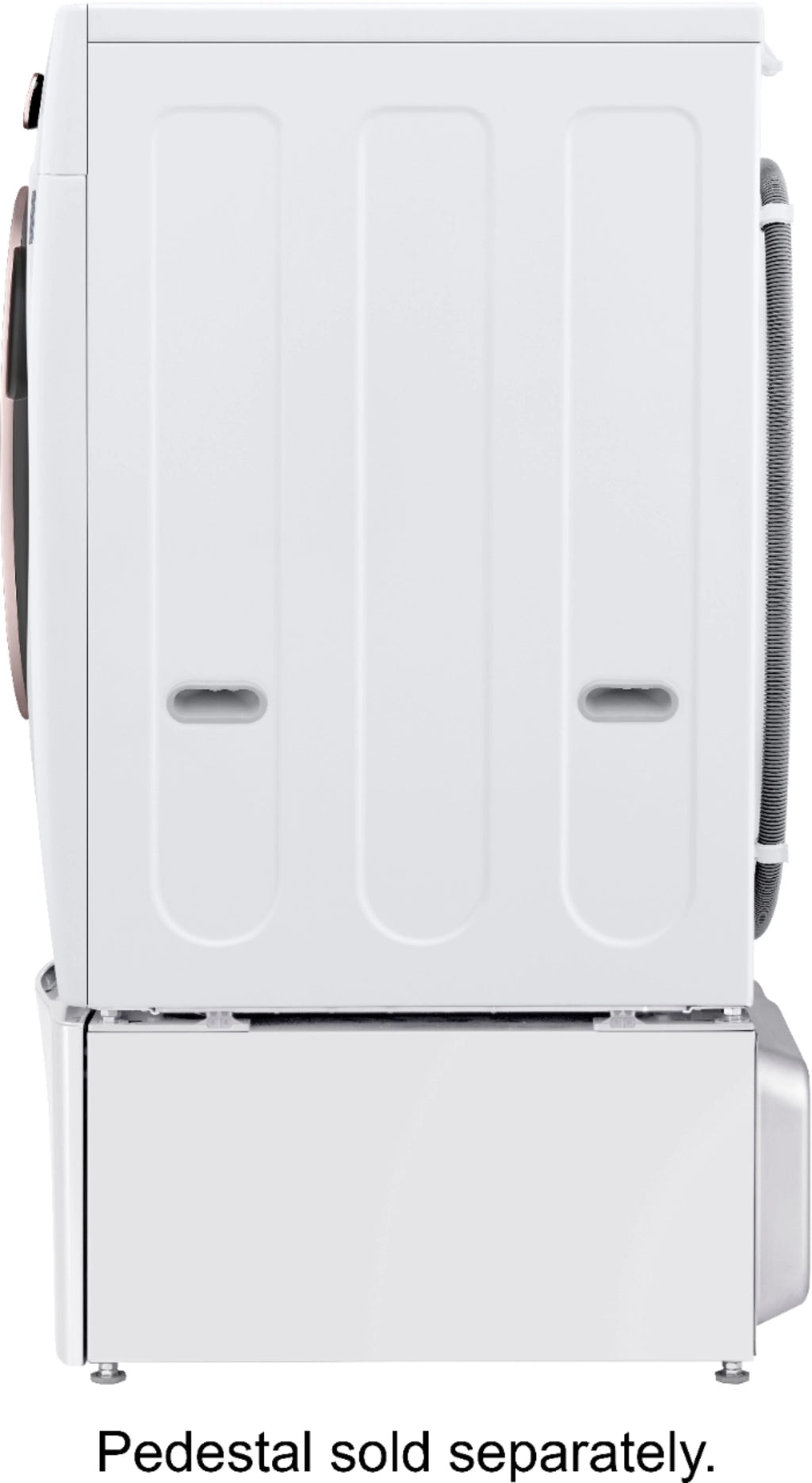 LG - 4.5 Cu. Ft. High-Efficiency Stackable Smart Front Load Washer with Steam and Built-In Intelligence - White