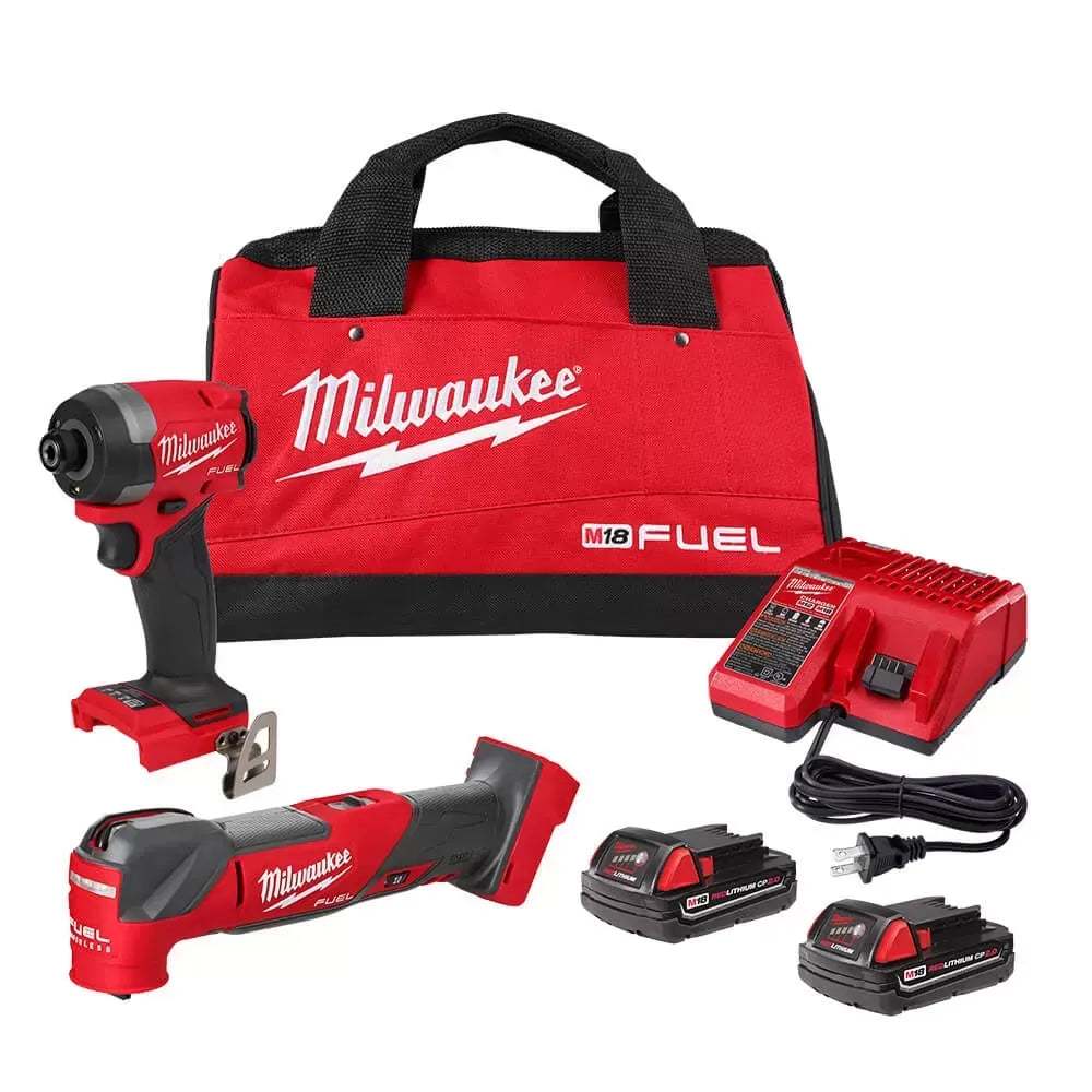 Milwaukee Pre-Sale Pre-Sale 2953-22MT M18 FUEL 18V Impact Driver / Multi Tool Combo Kit