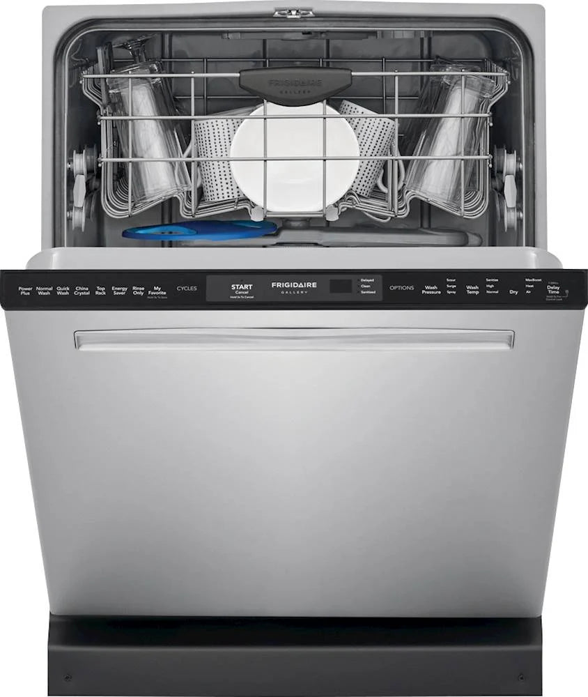 Frigidaire - Gallery 24 Top Control Tall Tub Built-In Dishwasher - Stainless steel