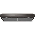 GE - 36 Convertible Range Hood - Black stainless steel