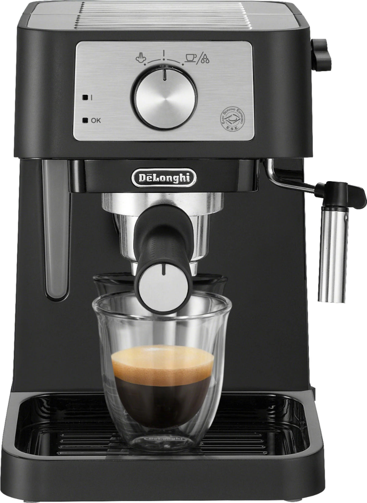 De'Longhi - Stilosa 15 Bar Pump Espresso Machine EC260BK - Black and Stainless