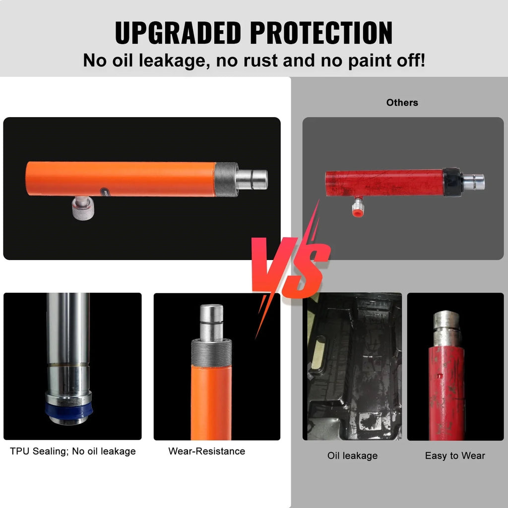BENTISM 20 Ton Porta Power Kit Hydraulic Jack Air Pump Lift Ram All-In-One Portable Auto Body Frame Repair Power Tool